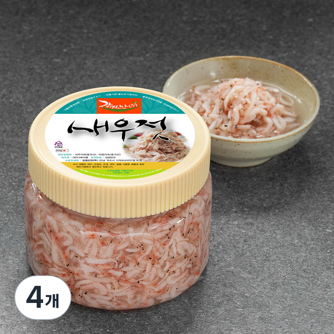 강경신안상회 새우젓 중국산, 500g, 4개