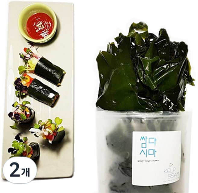 우진수산 염장 쌈다시마, 2개, 1kg