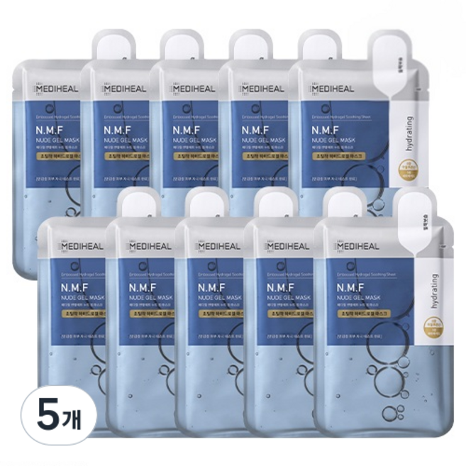 메디힐 엔엠에프 누드 겔 마스크, 10개입, 5개