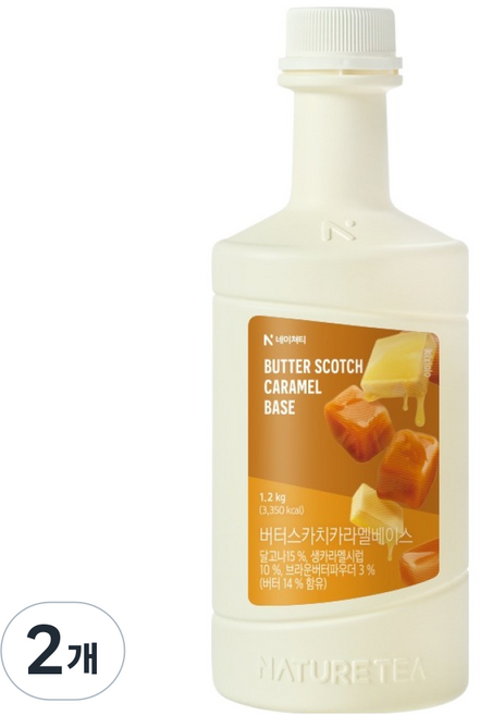 네이쳐티 버터스카치카라멜 베이스, 1.2kg, 2개