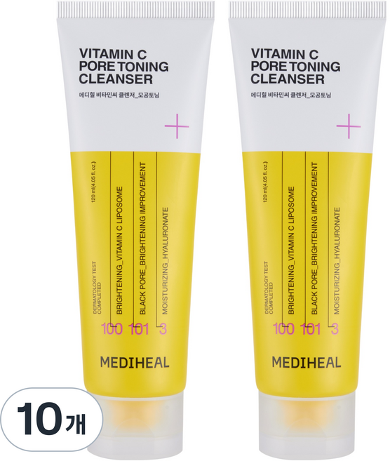 메디힐 모공토닝 클렌징폼, 120ml, 10개