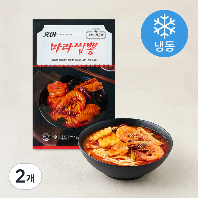 미인중식홍야 마라짬뽕 (냉동), 710g, 2개