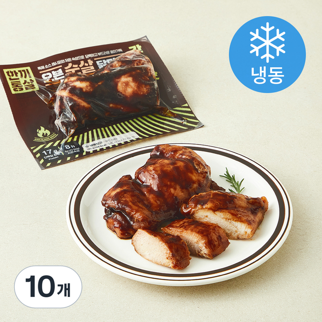 한끼통살 순살 닭다리 간짜장맛 (냉동), 100g, 10개, 1개입