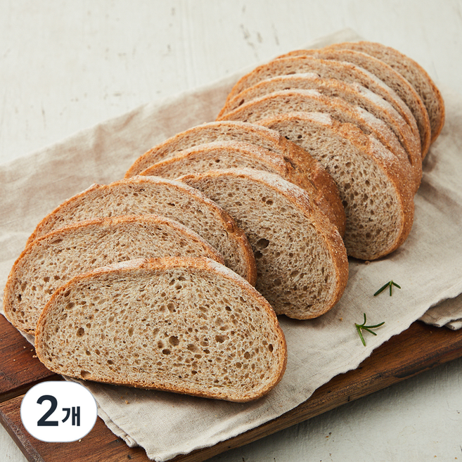 브로드카세 발효종 통밀깜바뉴, 620g, 1개입, 2개