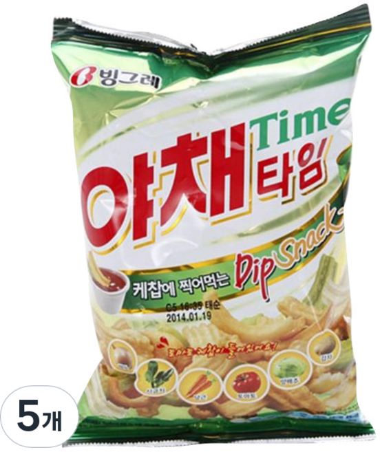 야채타임, 70g, 5개