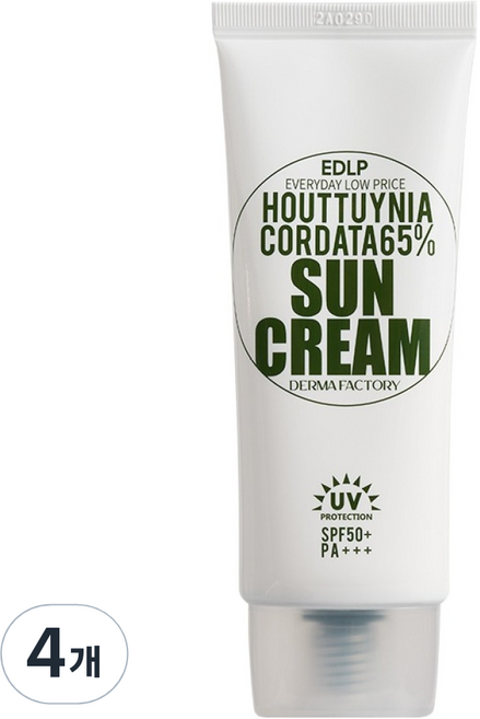 더마팩토리 EDLP 어성초 65% 선크림 SPF50+ PA+++, 4개, 50g