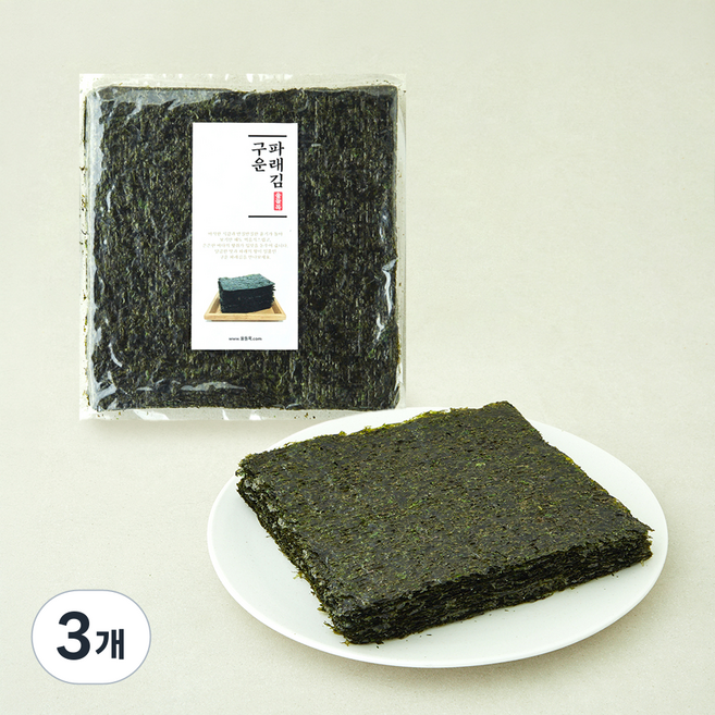 울돌목 구운파래김 50장, 90g, 1개입, 3개