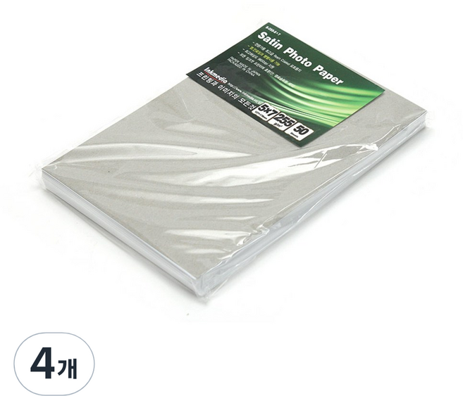 잉크미디어 저광택 새틴 포토용지 255g, 5X7, 200개