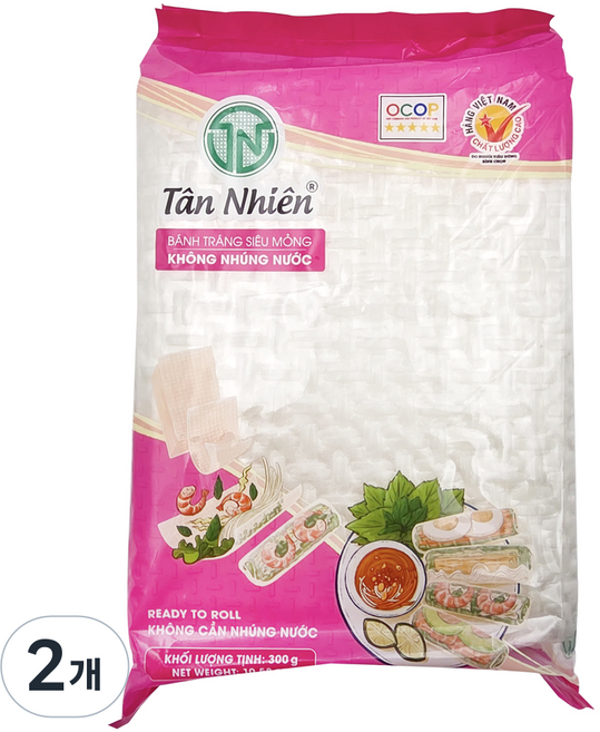 탄니엔 물 없이 싸먹는 라이스페이퍼, 300g, 2개
