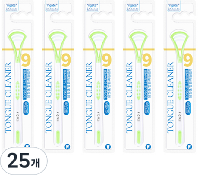 오픈스페이스 소프트 실리콘 혀클리너 그린, 25개