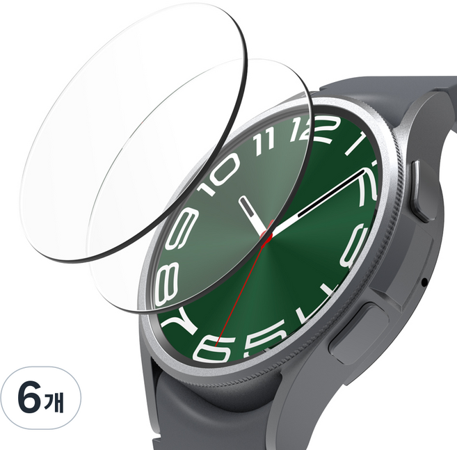 로랜텍 갤럭시워치 풀커버 호환 액정보호필름 강화유리, 6개