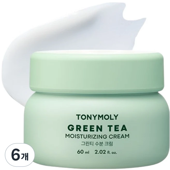 토니모리 더 촉촉 그린티 수분 크림, 60ml, 6개 - 쿠팡
