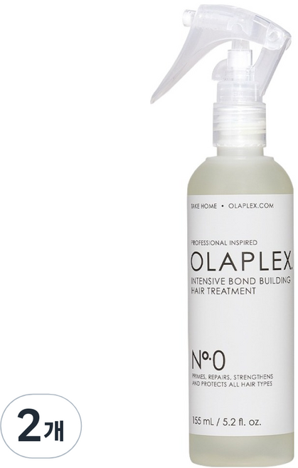 올라플렉스 NO 0 인텐시브 본드 빌딩 헤어트리트먼트, 155ml, 2개