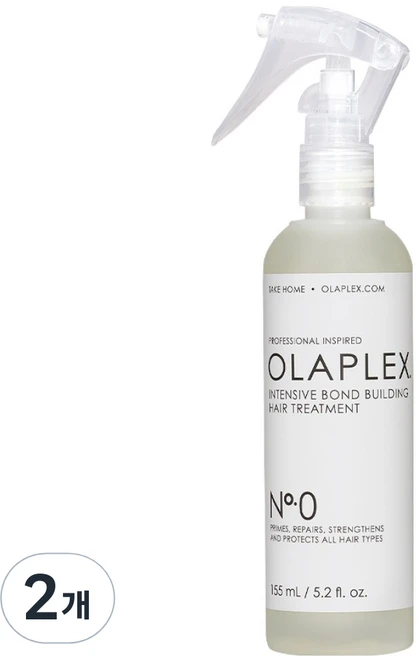 올라플렉스 NO 0 인텐시브 본드 빌딩 헤어트리트먼트, 155ml, 2개 - 쿠팡