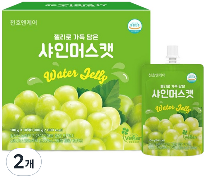 천호엔케어 젤리로 가득 담은 샤인머스캣, 100g, 20개