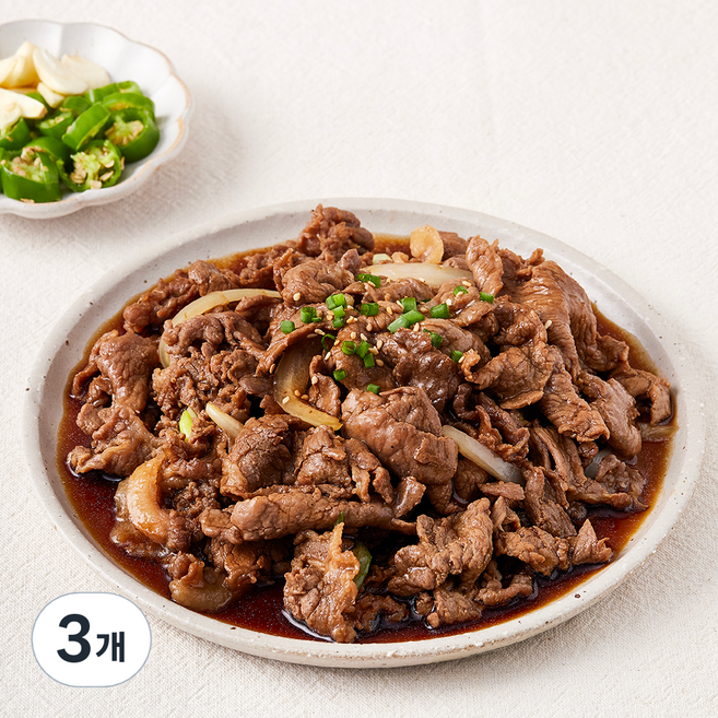 팜스쿡 양념 돈목심 불고기, 1kg, 3개