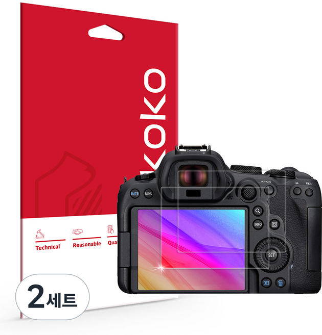 스코코 캐논 EOS R6 Mark2 초고화질 트루컬러 AR 액정보호필름 2p 세트, 2세트, CAC00570005