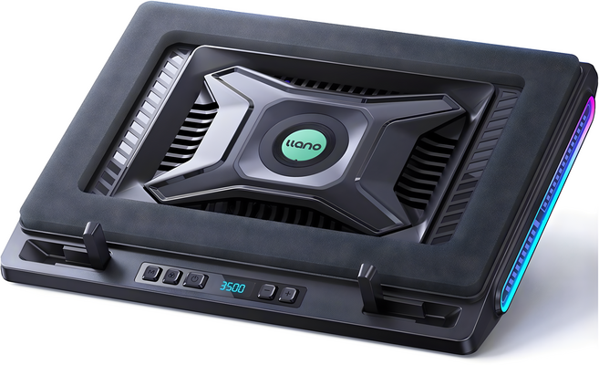 Llano 版筆記型電腦散熱器 V10Pro HUB RGB, 1個, 黑色