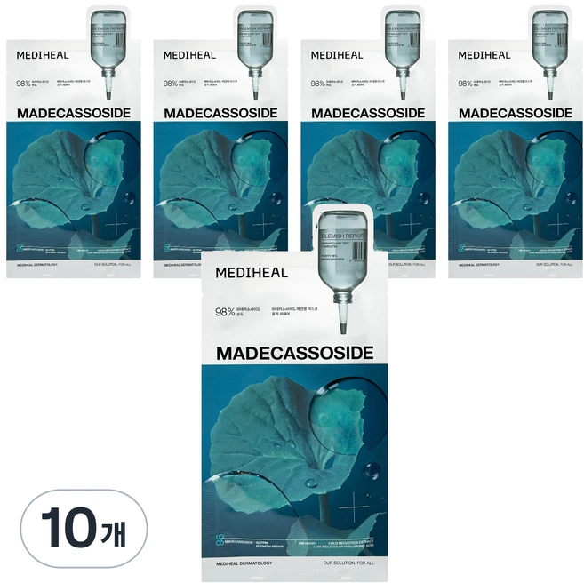 메디힐 마데카소사이드 흔적리페어 에센셜 마스크팩 24ml, 10개, 1개입 - 쿠팡