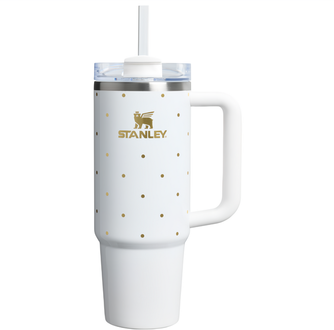 STANLEY 台灣公司貨 冒險系列 吸管隨手杯2.0, 冰雪點點, 880ml, 1個