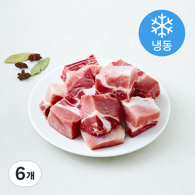 포르투갈산 돼지갈비 찜용 (냉동), 6개, 1kg
