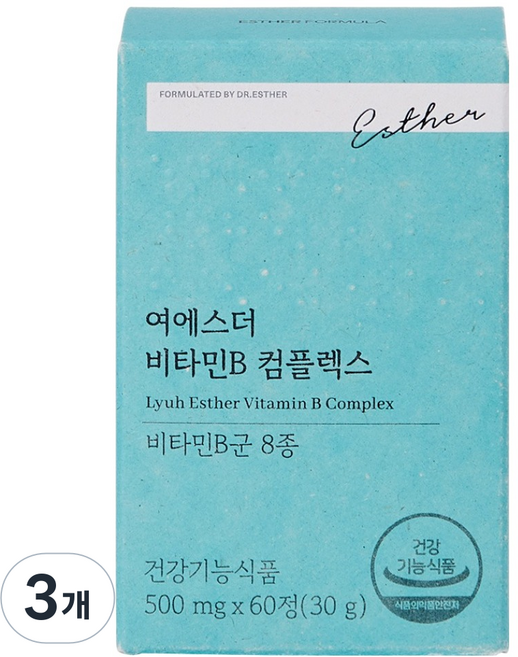 에스더포뮬러 여에스더 비타민B 컴플렉스 30g, 3개, 60정