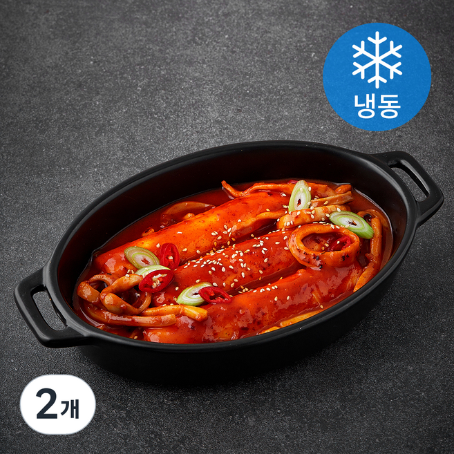 푸딩프렙 오징어짬뽕 가래떡떡볶이 (냉동), 680g, 2개