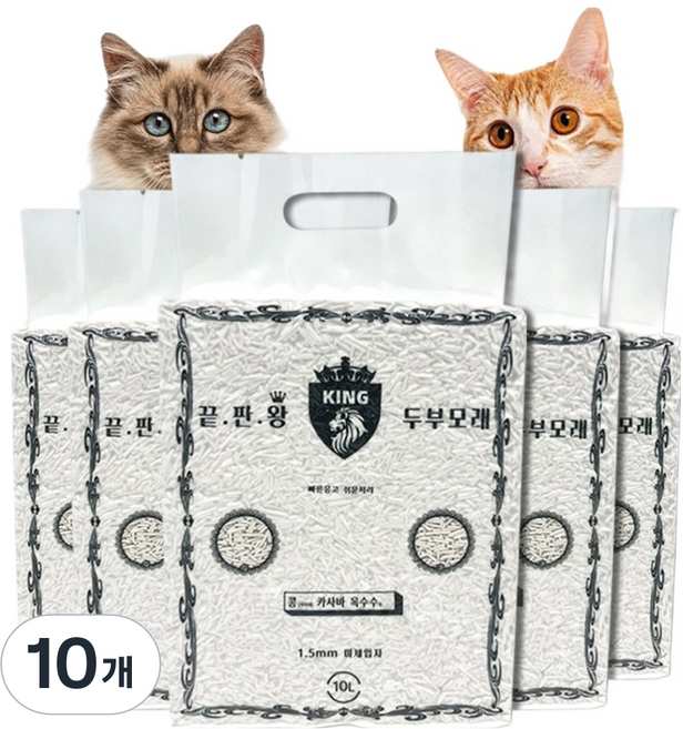 끝판왕 두부모래, 오리지널, 10개, 10L