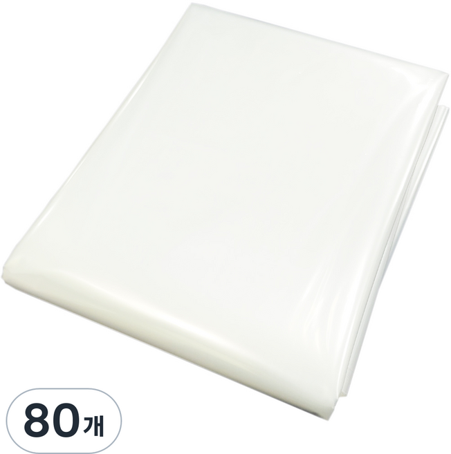 데코리아 옛날 두꺼운 김장 PE 포장 보관 비닐봉투, 소형(약5포기), 1개입, 80개