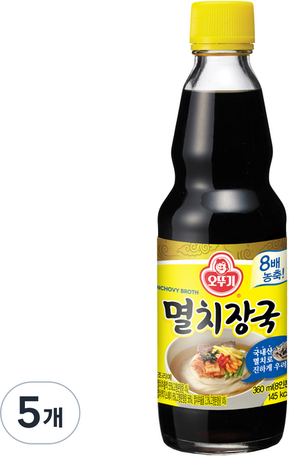 오뚜기 멸치장국, 360ml, 5개