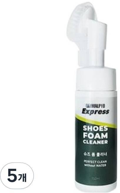 말표 슈즈 폼 클리너 폼브러쉬형, 150ml, 5개