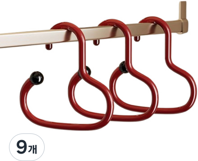 마켓피오 홈 다용도 모자 가방 걸이, 타입2, 9개