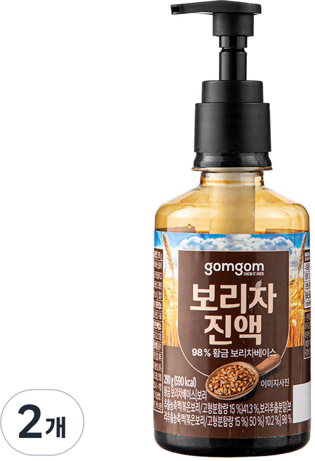 gomgom 大麥茶濃縮液, 290g, 1入, 2個