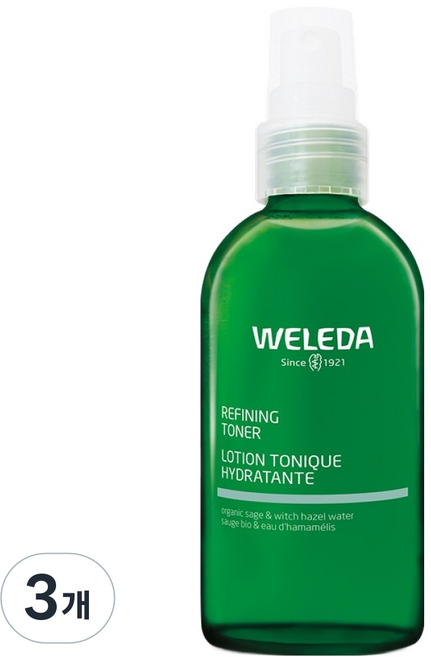 WELEDA 薇蕾德 化妝水, 3個, 150ml