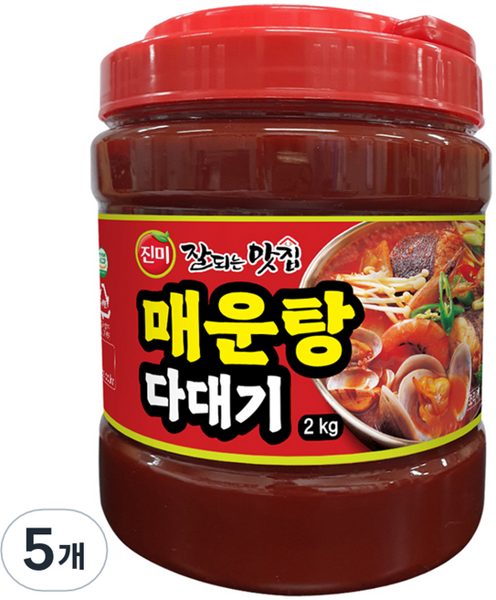 진미 매운탕 다대기, 2kg, 5개