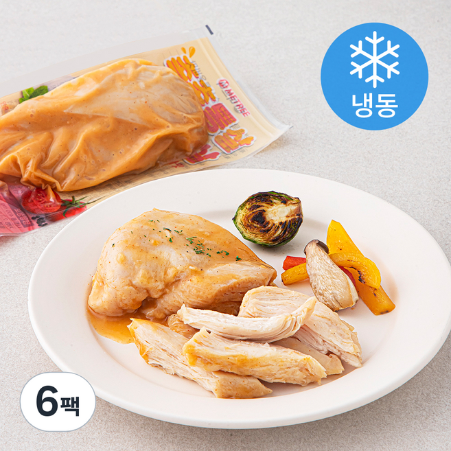 미트리 촉촉통살 닭가슴살 투움바맛 (냉동), 100g, 1개입, 6개