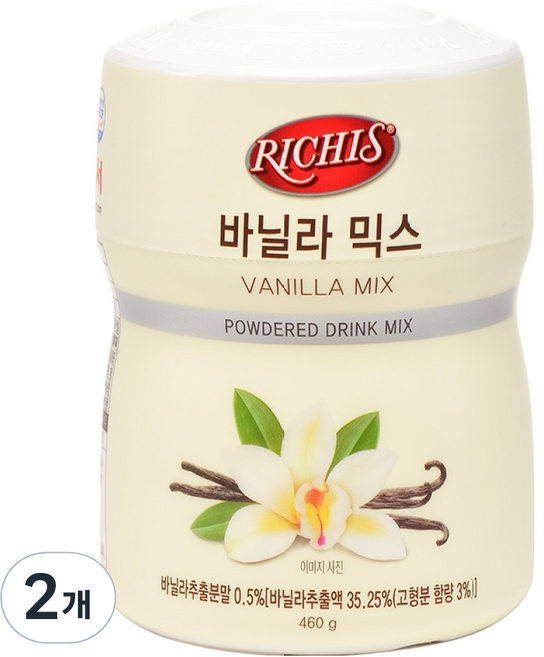 리치스 바닐라 믹스, 460g, 2개, 1개입