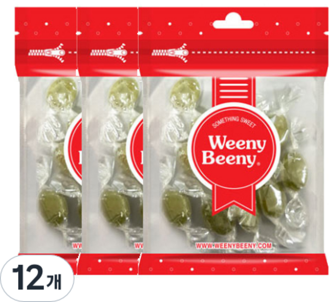 Weeny Beeny 尤加利薄荷糖 無糖, 50g, 12袋