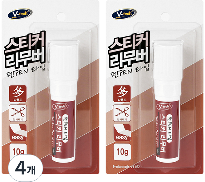 Vtech 스티커 제거제 펜타입, 4개