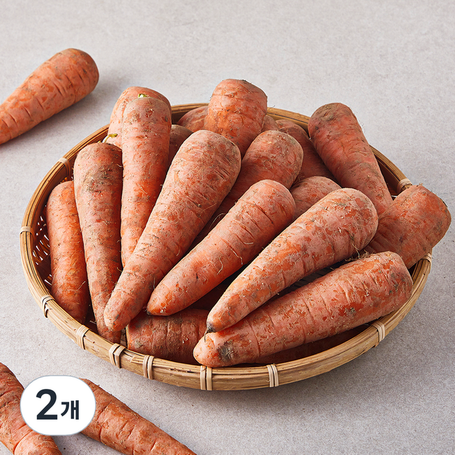 국내산 못생겨도 맛있는 당근, 5kg, 2개