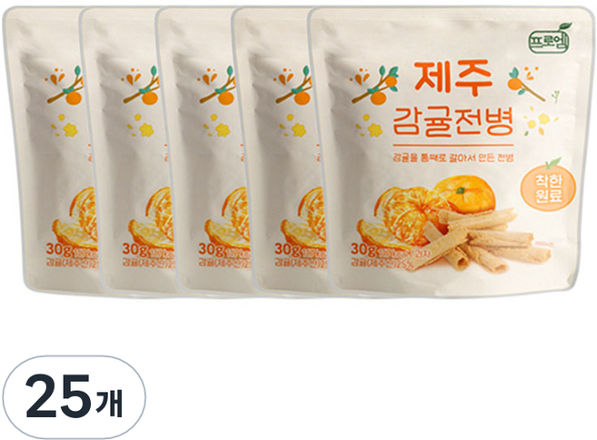프로엠 제주 감귤 전병, 30g, 25개