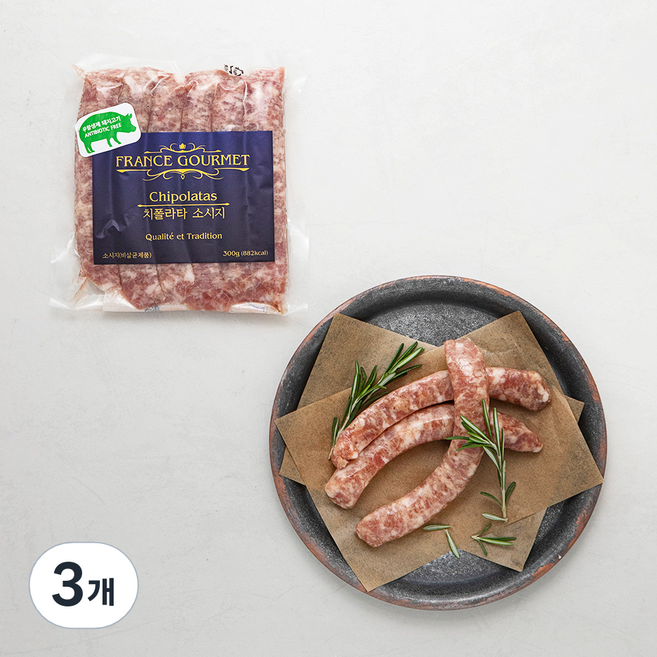프랑스구르메 치폴라타 소시지, 300g, 3개