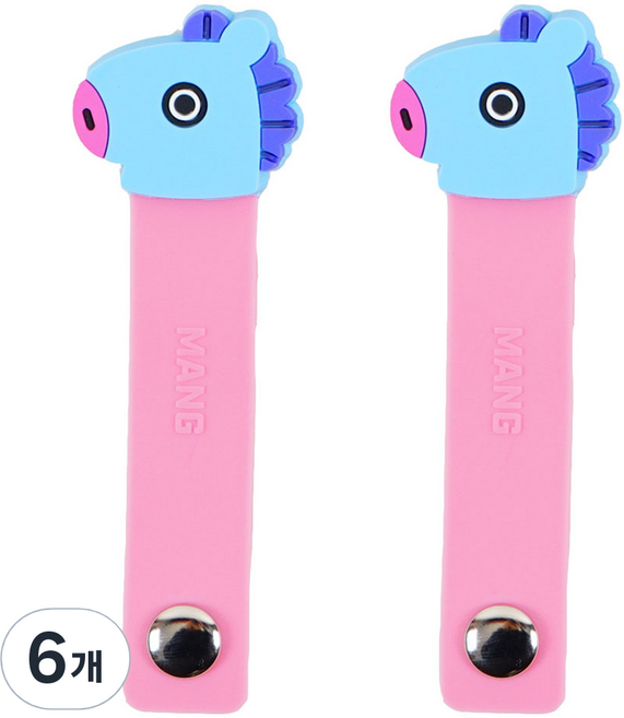 STUDIO EIGHT BT21 線材整理束帶網, 混合顏色, 6個