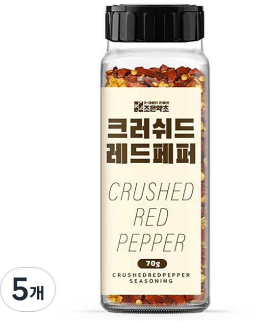 조은약초 크러쉬드 레드페퍼, 70g, 5개