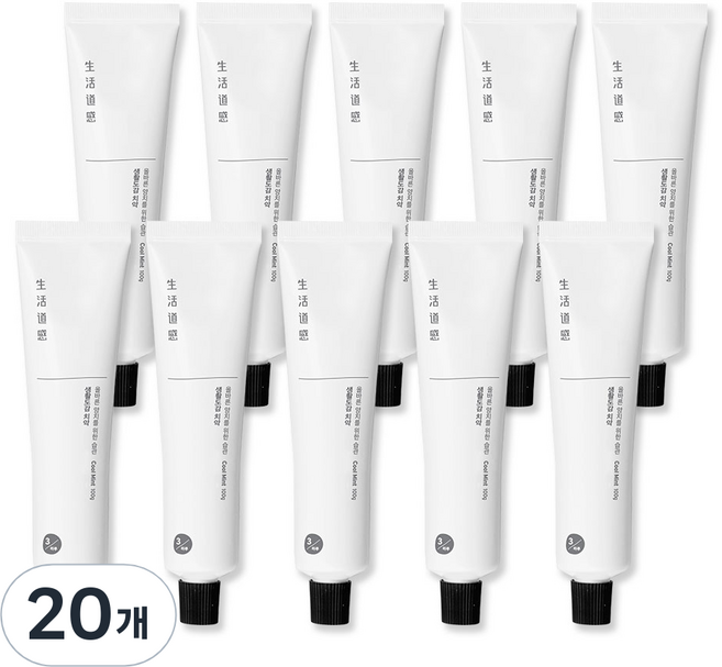 생활도감 민트향 치약, 100g, 20개