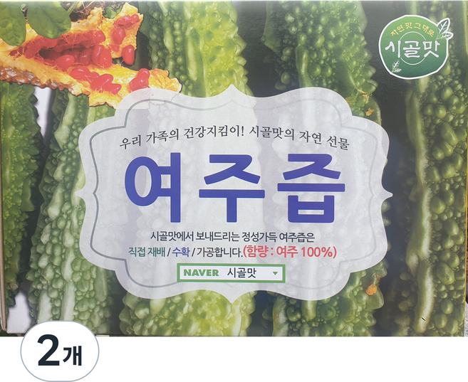 시골맛 여주즙, 5.4L, 2개