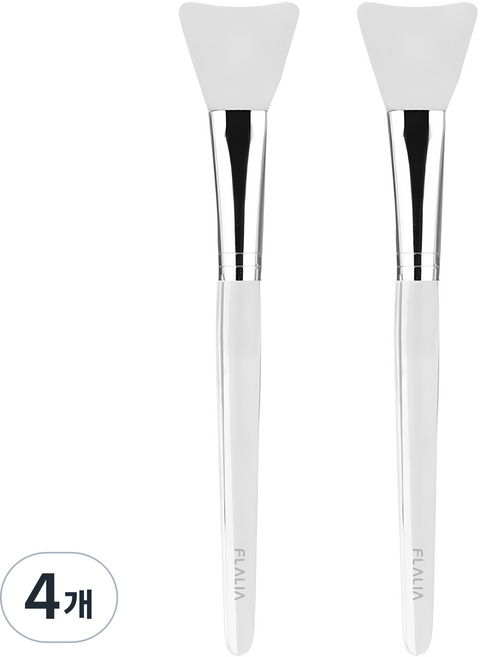 플라리아 실리콘 팩 브러쉬, 혼합색상, 4개