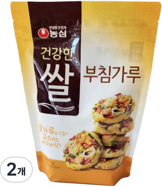 농심 건강한 쌀 부침가루, 450g, 2개