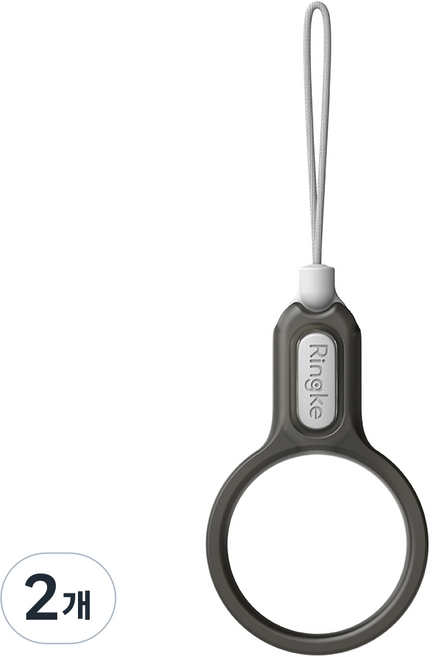 링케 버클 핑거링 스트랩, 스모크 블랙, 2개