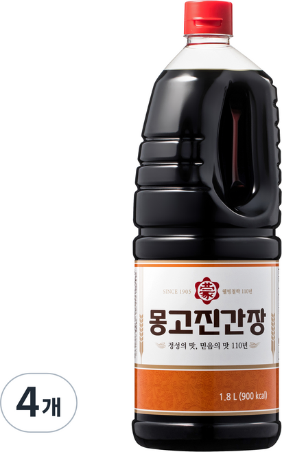 몽고진간장, 4개, 1.8L